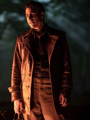 Vampire Brown Leather Coat