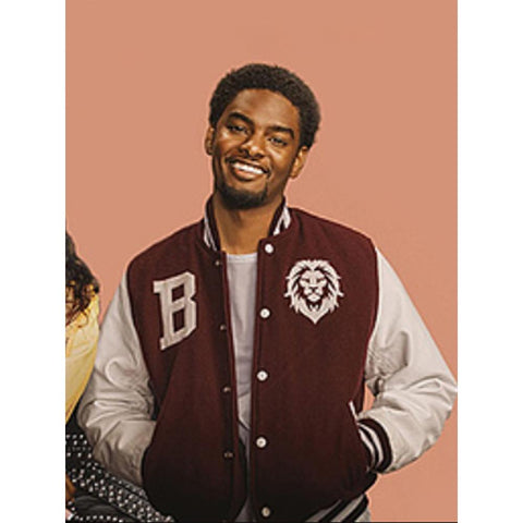 All American Homecoming Maroon And White Varsity Jacket