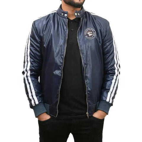 James Beaufort Maxton Hall Blue Bomber Jacket