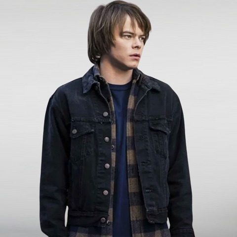 Jonathan Byers Black Denim Jacket