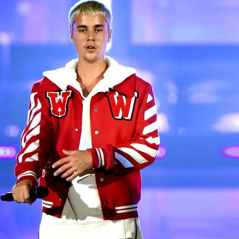 Justin Bieber Red Jacket