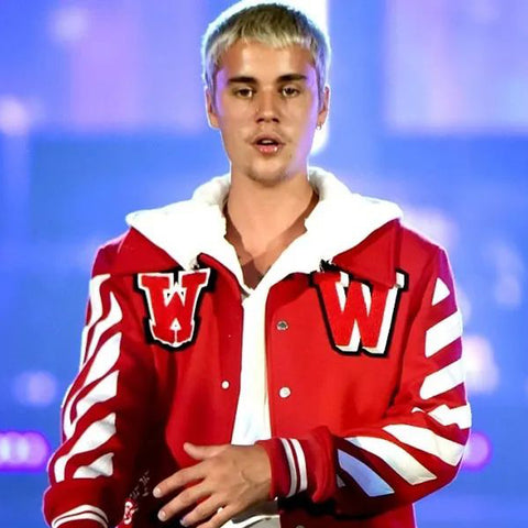 Justin Bieber Red Jacket