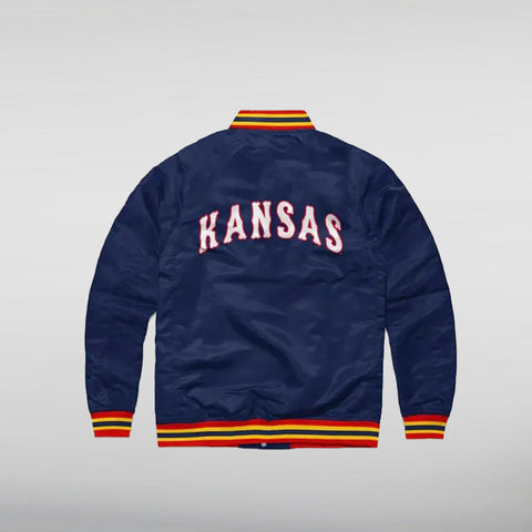 Kansas Warhawk Script Jacket back