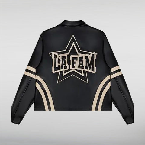 La Fam Retro Leather Jacket