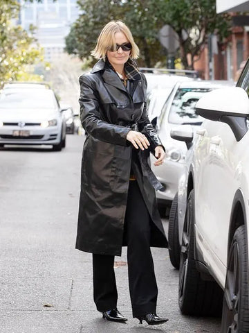 Birthday Bash Lara Bingle Leather Coat