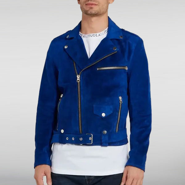 Lee Hayes Blue Biker Jacket
