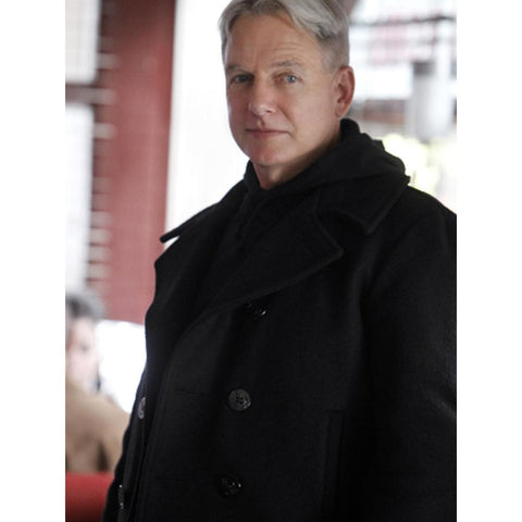 Leroy Jethro Gibbs Ncis Black Wool Coat