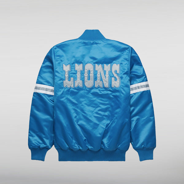 Detroit Light Blue starter detroit lions jacket
