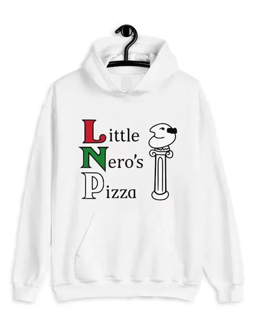 Little Nero’s Pizza White Pullover Hoodie