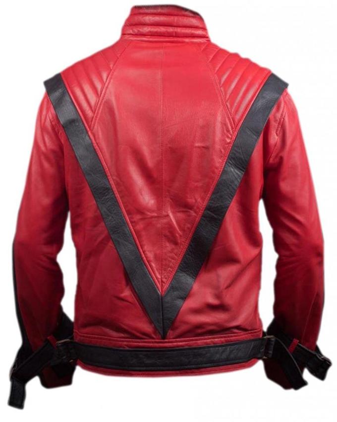 michael jackson red leather jacket