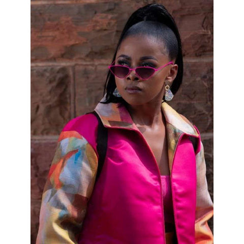 Mbali Hadebe Miseducation Mbali Hadebe Pink Reversible Jacket