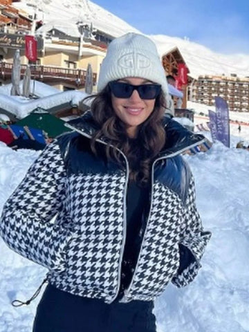 Michelle Keegan Houndstooth Coat