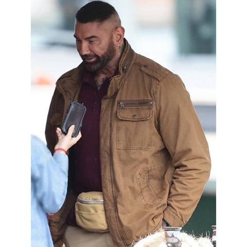 Dave Bautista Ethnicity Brown Jacket