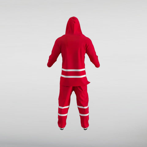 Carolina Hurricanes Red Hooded Jumpuit