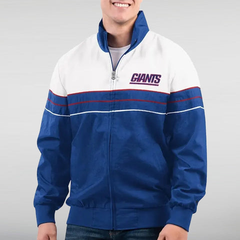 NY Giants Nylon Full-Zip Jacket