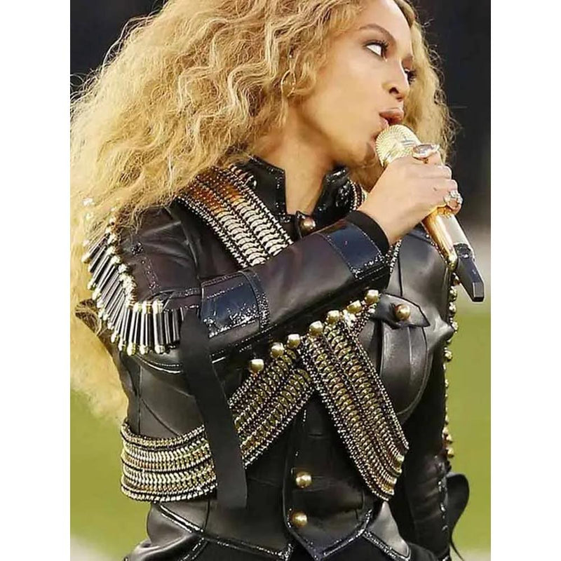 Beyonce Military Leather Jacket - Beyonce Military Jacket — Cosplay Street