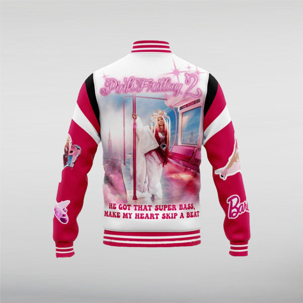 Nicki Minaj Pink Friday Bass Varsity Jacket