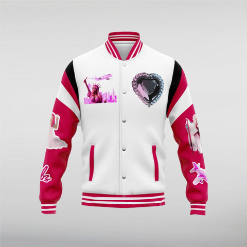 Nicki Minaj Pink Friday Bas Varsity Jacket