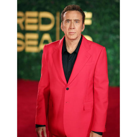 Nicolas Cage Red Blazer