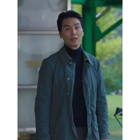 Noh Suk Min Grey Cotton Jacket Jacket