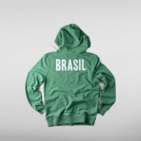 Pelé Brasil 10 Green Hoodie Back