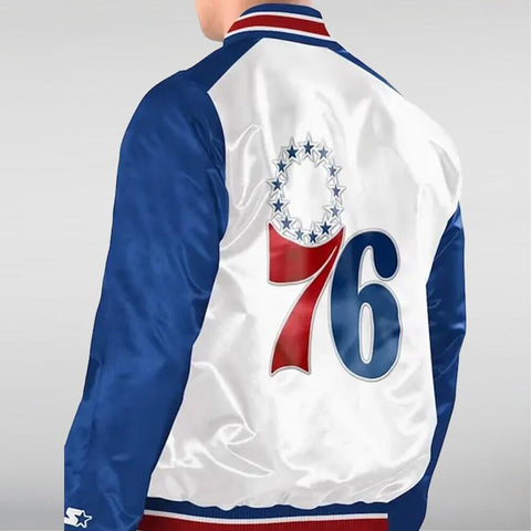 Philadelphia 76ers Renegade Satin Jacket