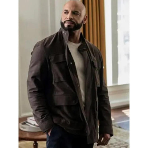 Power Book Ii Ghost Daniel Sunjata Brown Cotton Jacket