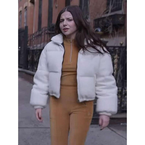 Becca Weston Power Actress White Puffer Jacket