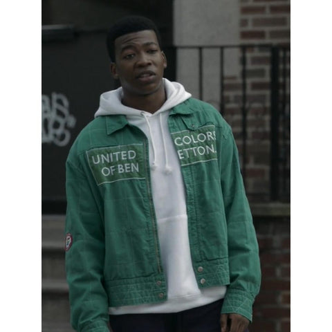 Power Book Iii Raising Kanan Tv Series Green Cotton Jacket