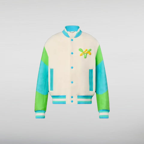 Rainbow Playground Varsity Jacket