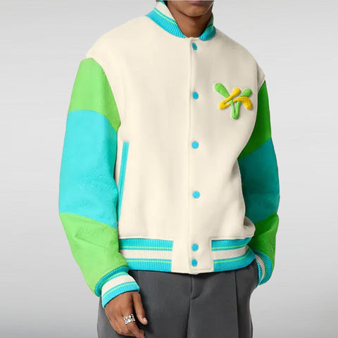 Rainbow Playground Varsity Jacket