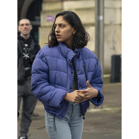 Rhianne Barreto The Outlaws Blue Puffer Jacket