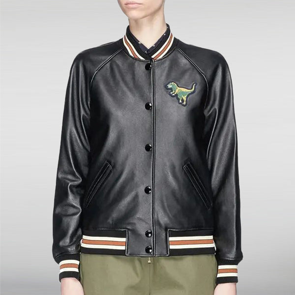 Rexy Leather Varsity Jacket