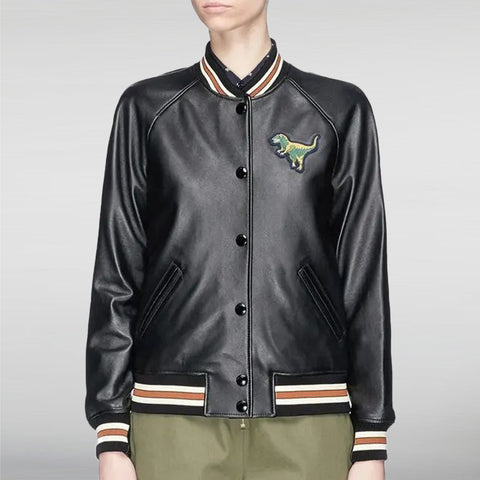 Rexy Leather Varsity Jacket