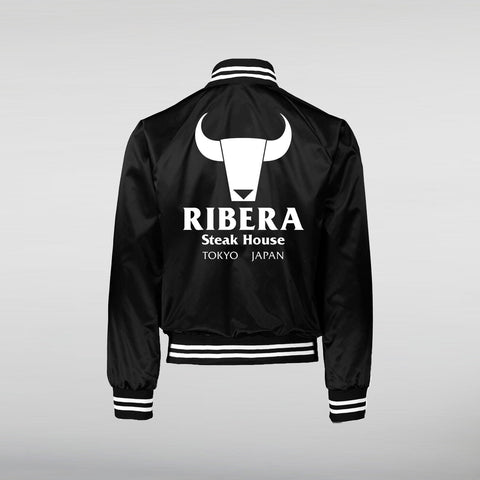 Ribera Wrestling Bomber Satin Jacket back