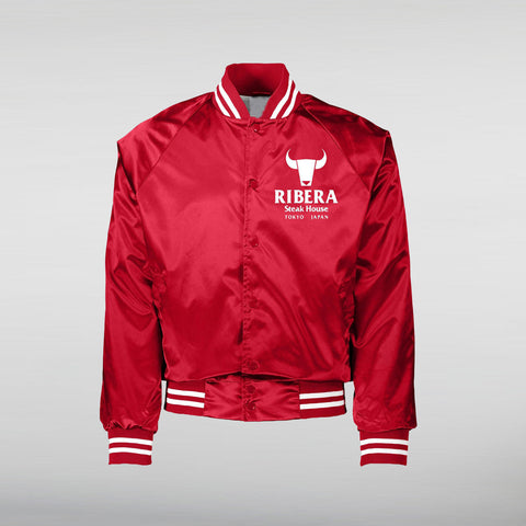 Ribera Wrestling Bomber Satin Jacket