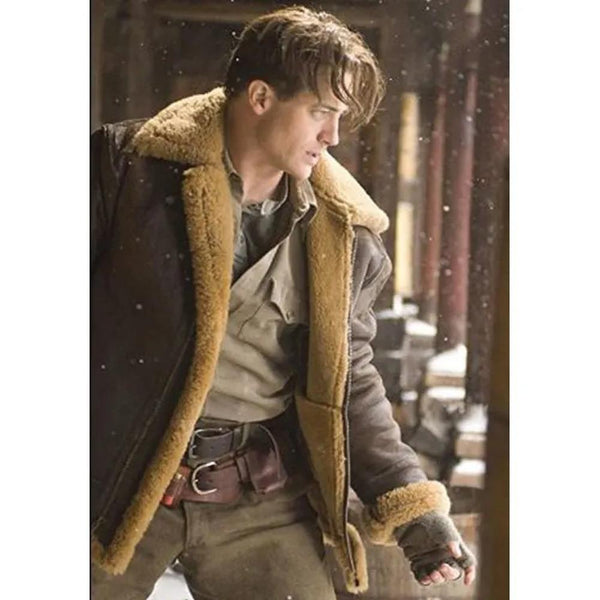 Brendan Fraser Shearling Jacket