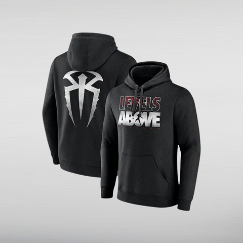 Roman Reigns Levels Above Black Hoodie