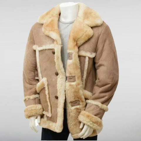 B3 Shearling Sheepskin Winter Coat