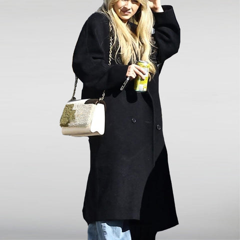 Sabrina Carpenter Black Trench Coat