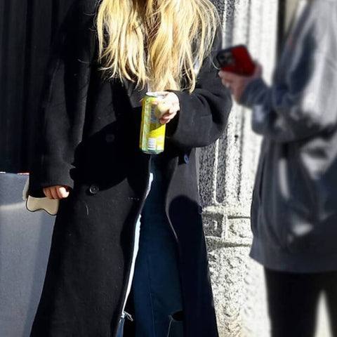 Sabrina Carpenter Black Trench Coat