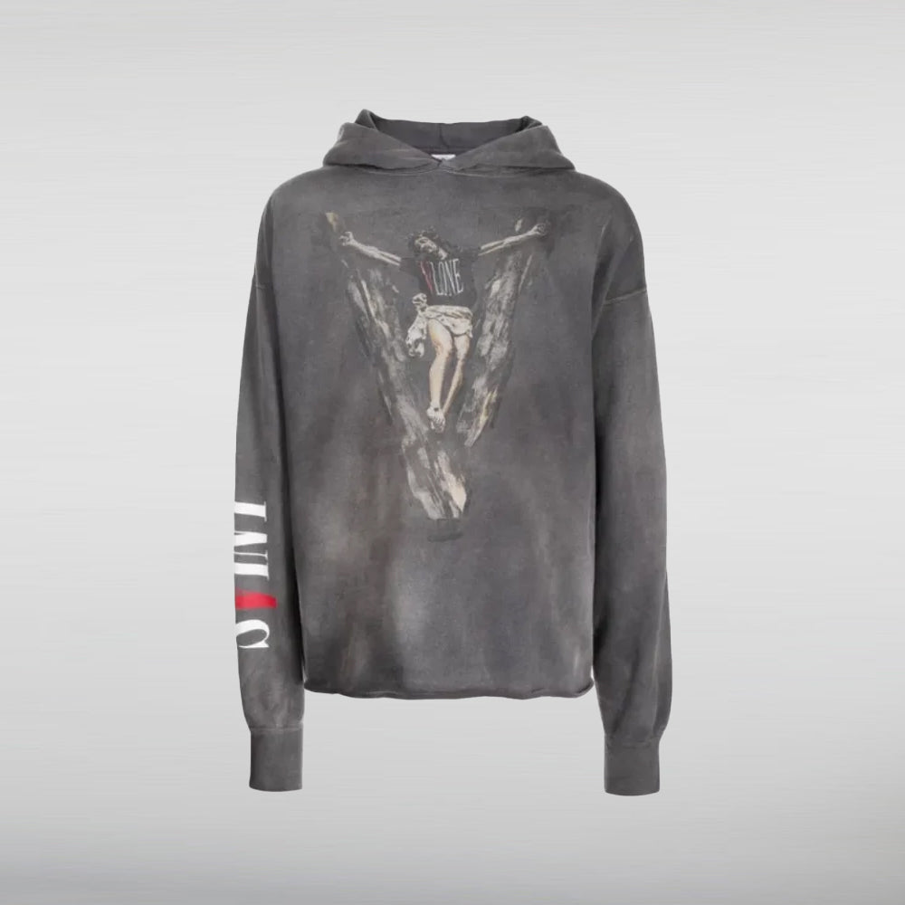 美品 SAINT MICHAEL VLONE パーカー L SAINT MICHAEL HOODIE VLONE