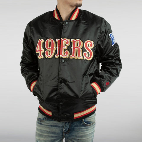 49ers Black Satin Jacket