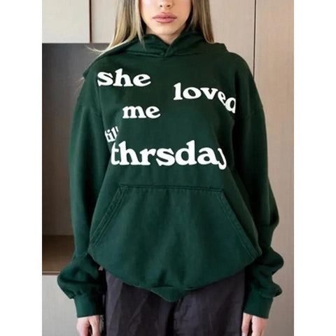 She Loved Me Till Thursday Green Hoodie