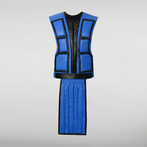 Sub Zero Mortal Kombat Blue Ninja Leather Vest