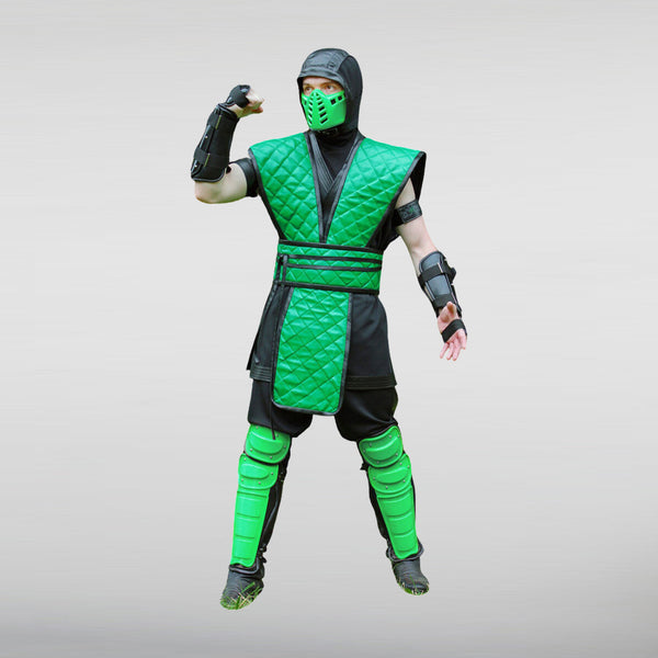  Mortal Kombat Sub Zero Green Leather Vest