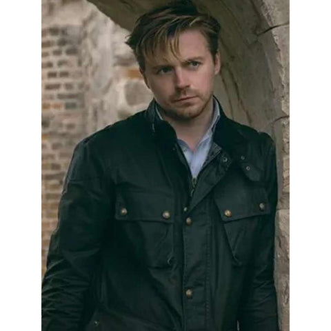 Jack Lowden Slow Horses Black Cotton Jacket