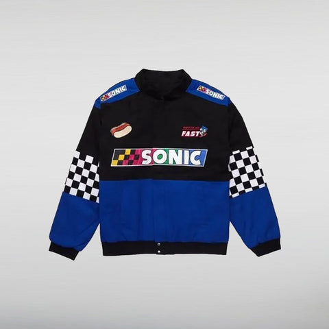 Sonic The Hedgehog Checkered Racing Jacket