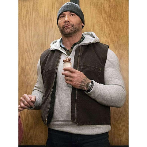 Dave Bautista My Spy 2 Brown Vest