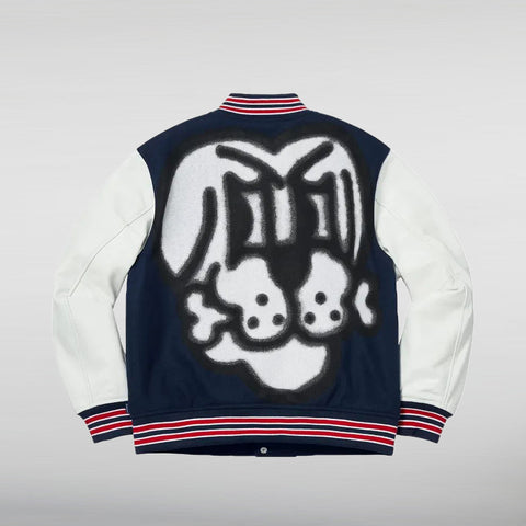 Supreme Bone Varsity Jacket Back